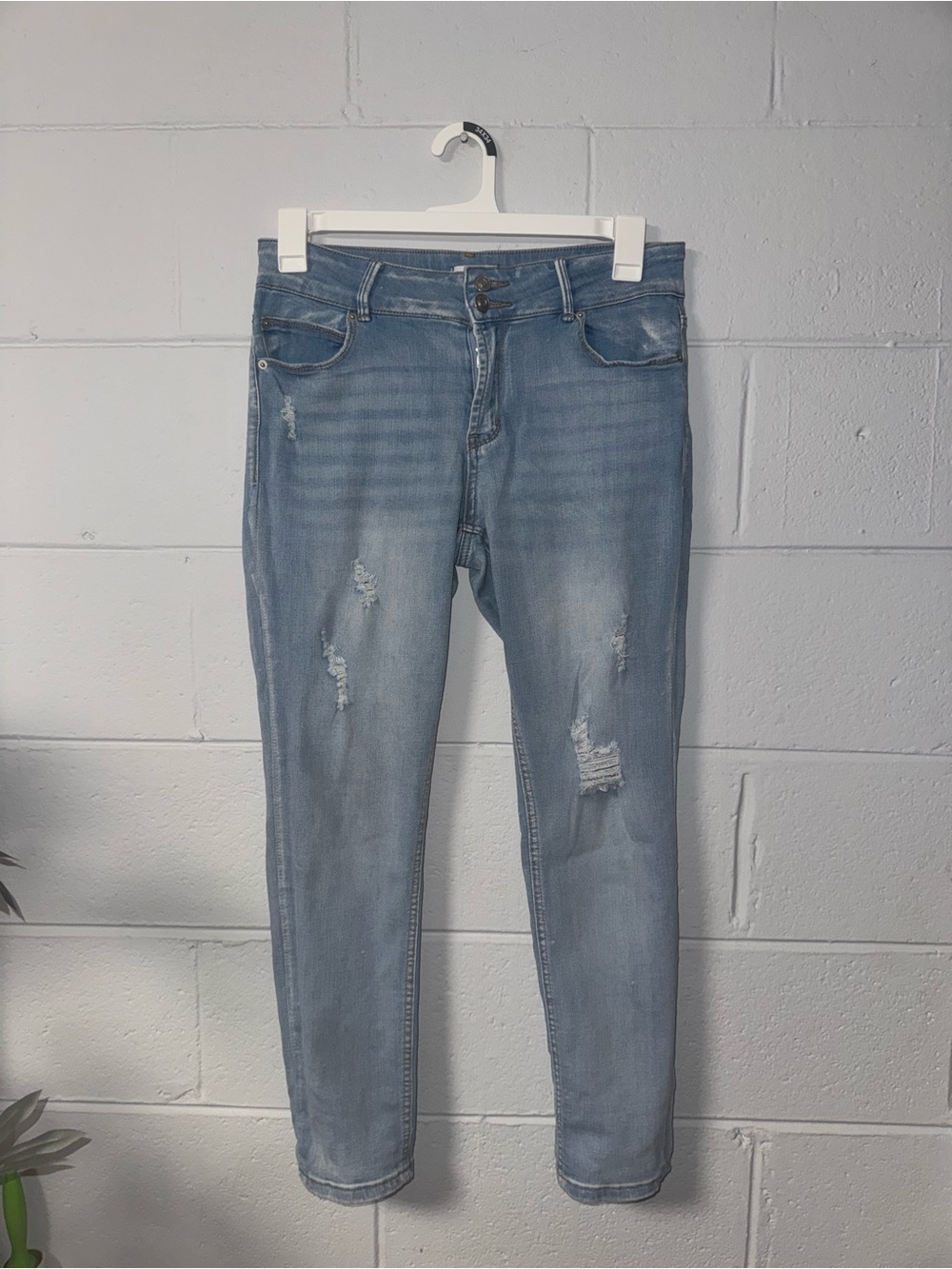 Rue21 Light Blue Distressed Boyfriend Jeans